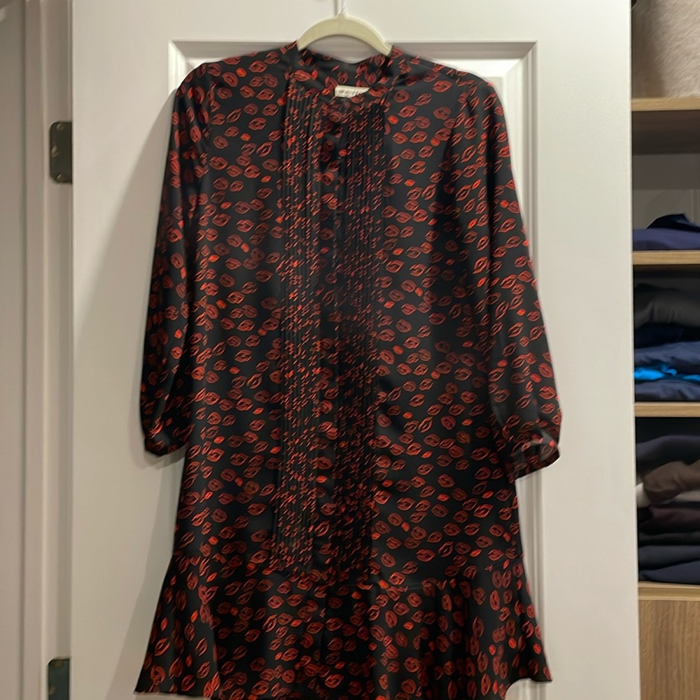 Whistles lips dress. Red and black. Size 4